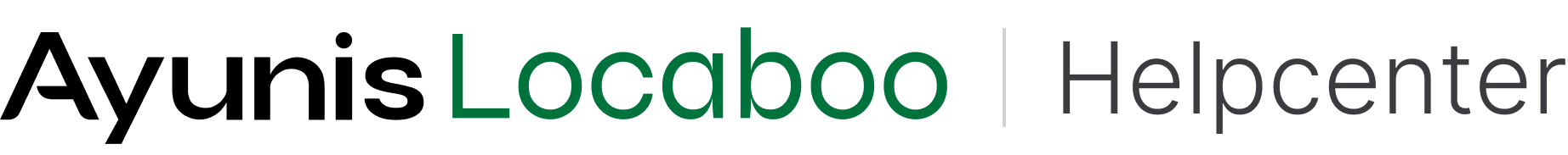 Homepage für Help Center „Locaboo Helpcenter“